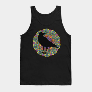 stained glass window raven Tank Top